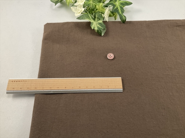 綿麻ダンプブラウン