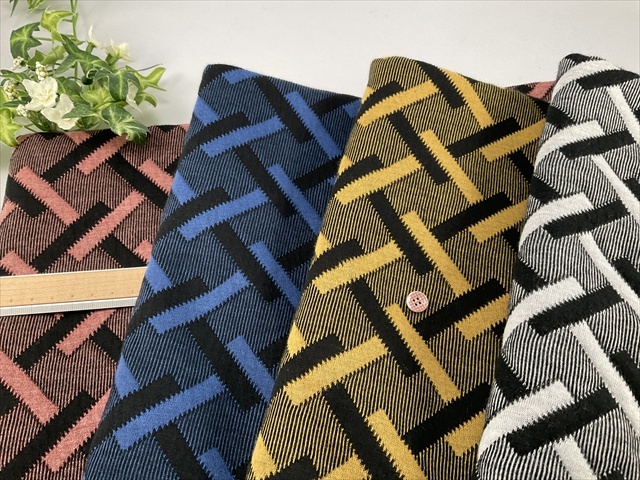 キルトニットストライプチェック