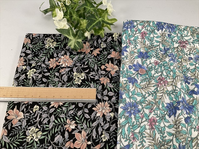 ポリエステルスムース小花