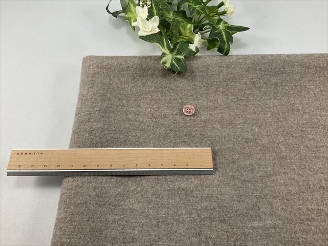 柔らか圧縮ウールニットブラウン杢