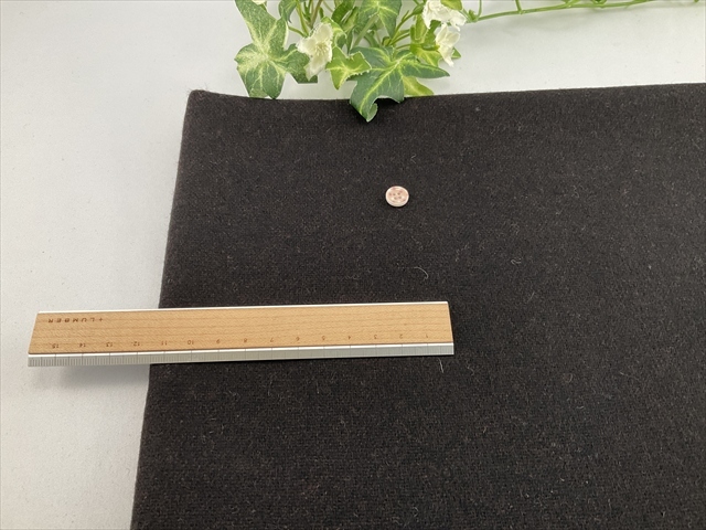 ウールツイードブラック杢