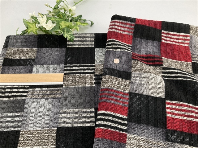 トタンテレコチェックニット