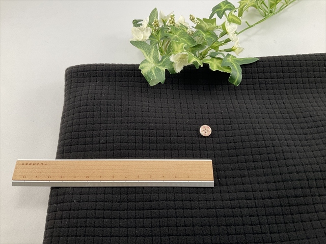 四角起毛ニットブラック