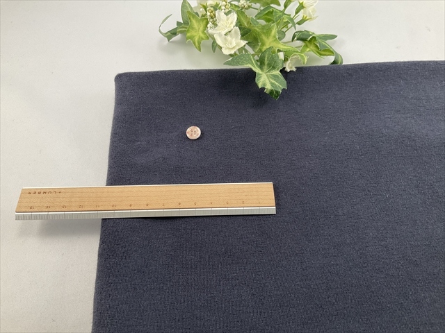 オーガニックパイルニットネイビー