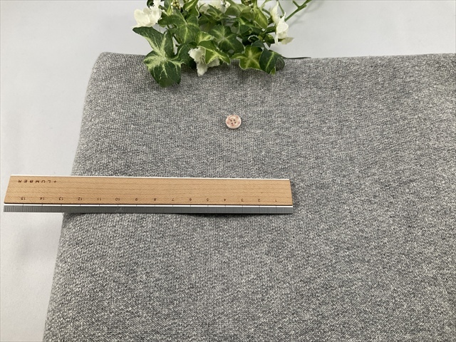 ふかふか裏起毛グレー杢トレーナー