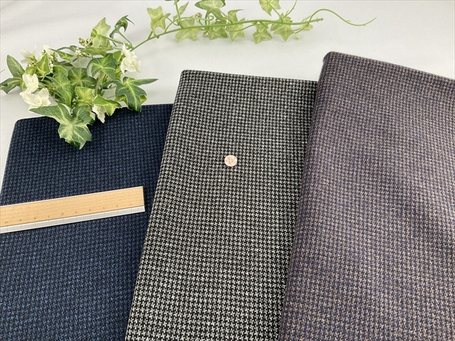 千鳥ジャガードニット