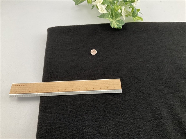 ウール混柔らかロイヤルポンチブラック