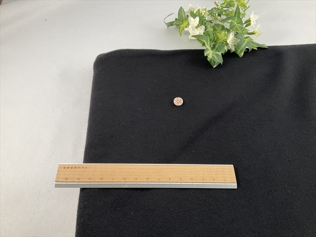 柔らか裏毛パイルトレーナーブラック