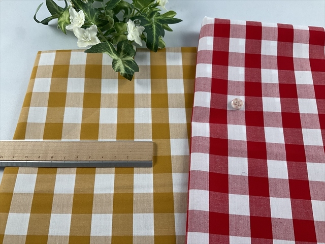 先染めギンガムチェック