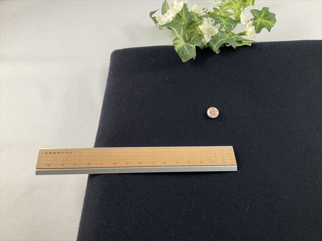 2重織りウールメルトンダークネイビー