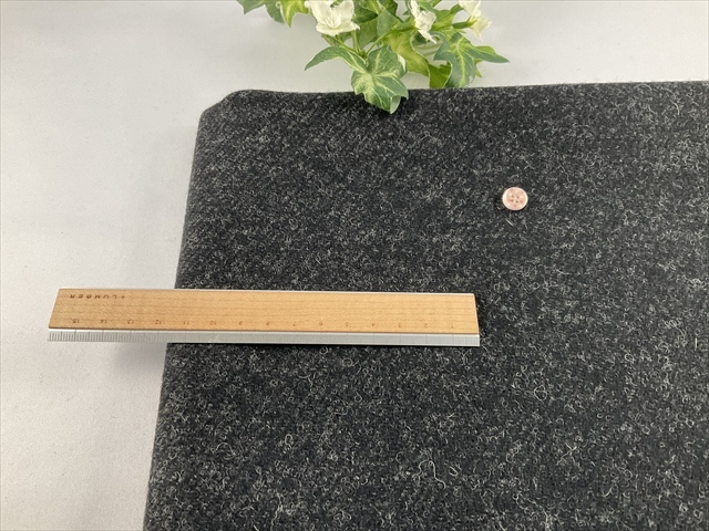 綾織りウールブラック杢