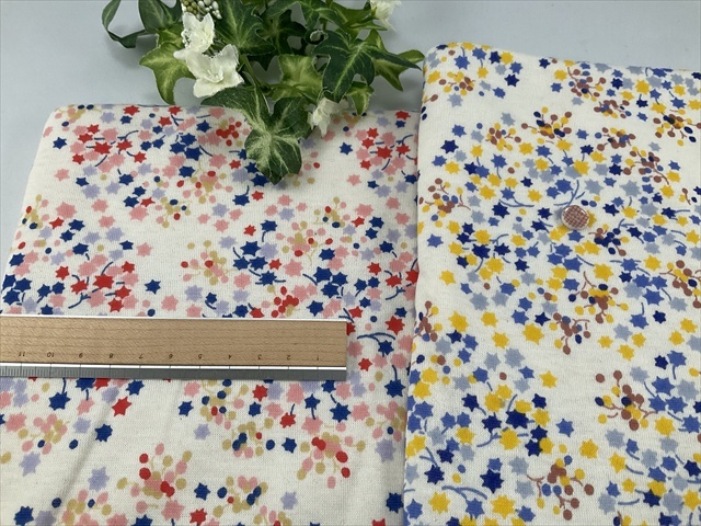 柔らか接結ガーゼ天竺プリント