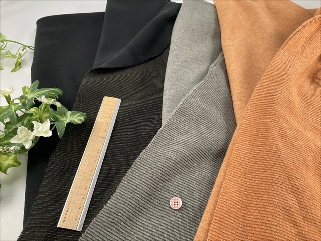 リバーシブル起毛ニットボーダー