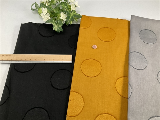 コットンカットジャガード水玉