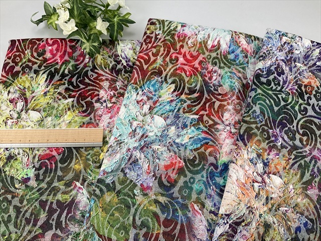 ストレッチジャガードフラワーB