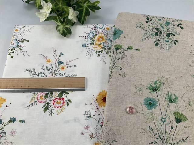 コットンリネンシーチング小花