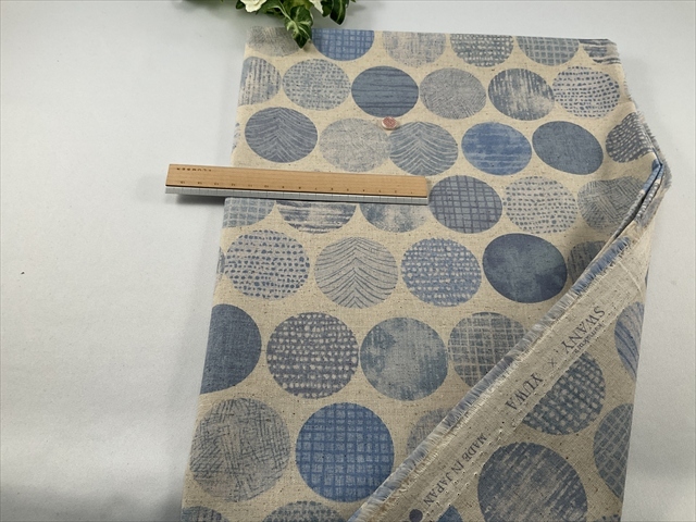 綿麻シーチングまる