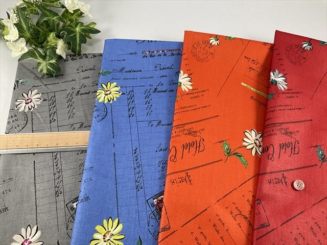 コットンシャーティング書類フラワー