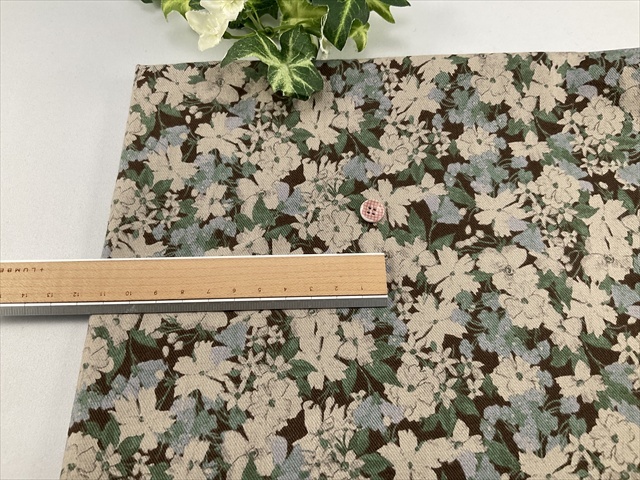 ウール混ソフトツイルフラワー