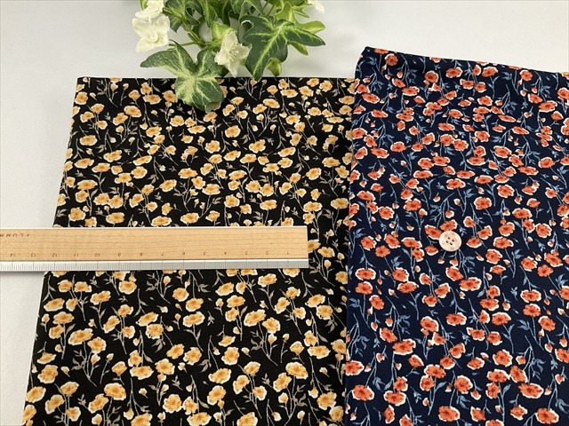 くったりフラワー天竺