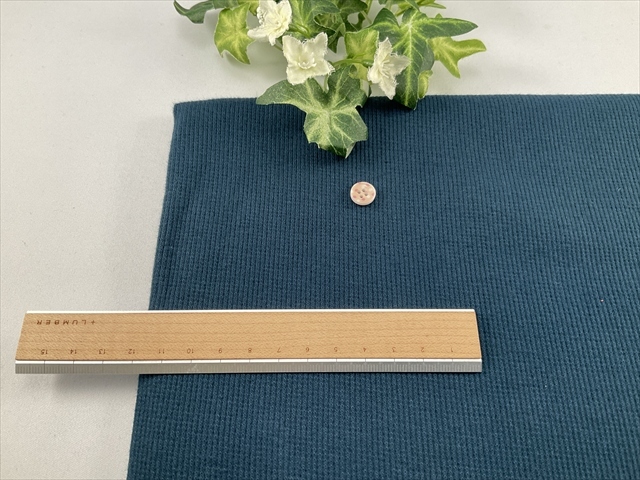 スパンリブくすんだネイビー