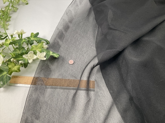 ふわひらゴース風天竺ブラック