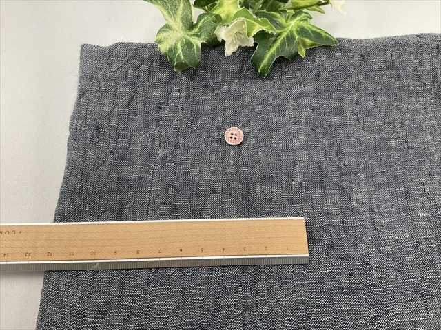 ふわふわ甘織りリネンネイビー