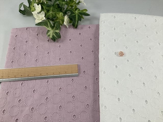 綿ローンレース水玉