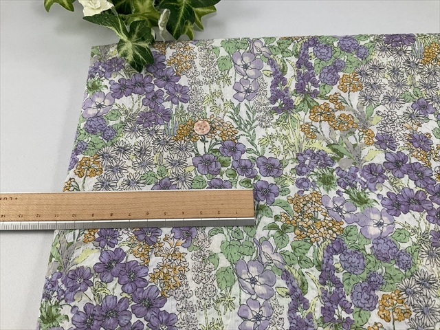 綿ローンミラクルウェーブウェーブフラワー