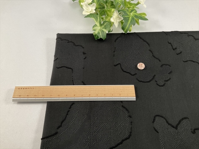 コットンカットジャガードブラック