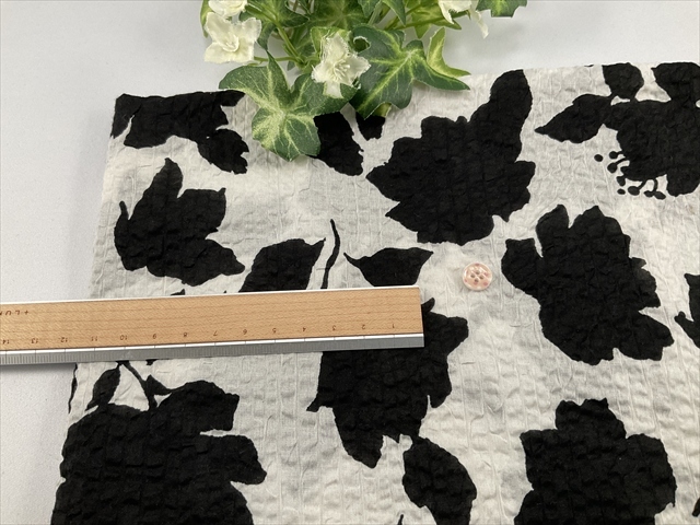 綿ローンミラクルウェーブシャドーフラワー