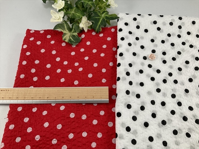 綿ローンミラクルウェーブランダムドット