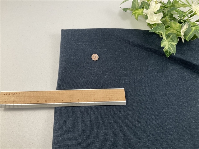くったり麻レーヨンキャンバスネイビー