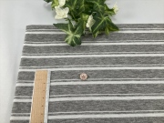 グレー杢ボーダー天竺