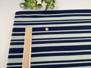 水色ネイビーボーダー天竺