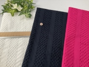 綿ローンレースリングストライプ