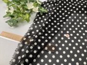 今月の目玉商品ブラックシフォンジョーゼット水玉