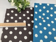 水玉ラミー混リネン