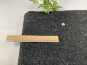 綾織りウールブラック杢