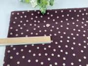 ポリサテンワイン水玉