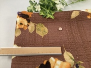 ジャガードフラワーブラウン