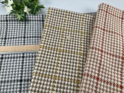 千鳥ジャガードチェックニット