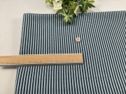 ストライプジャガードニットマリンブルー