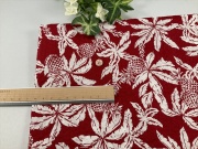 綿ローンミラクルウェーブパイナップルレッド