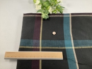 リネンチェックブラック