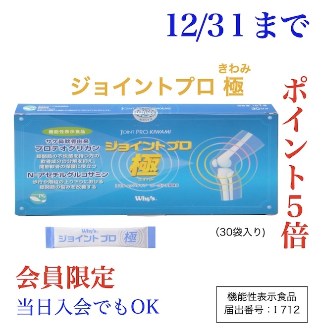 ジョイントプロ極 キャンペーン12月