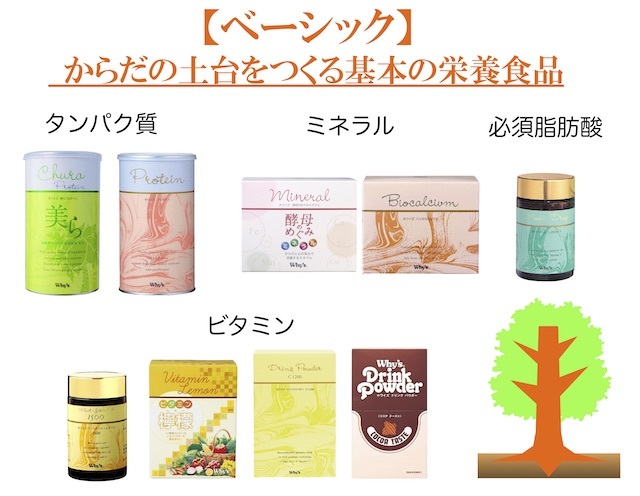 からだの土台をつくる基本の栄養食品