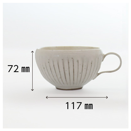 粉引削ぎ目 ペアスープカップ | コスモウォーター会員さま専用