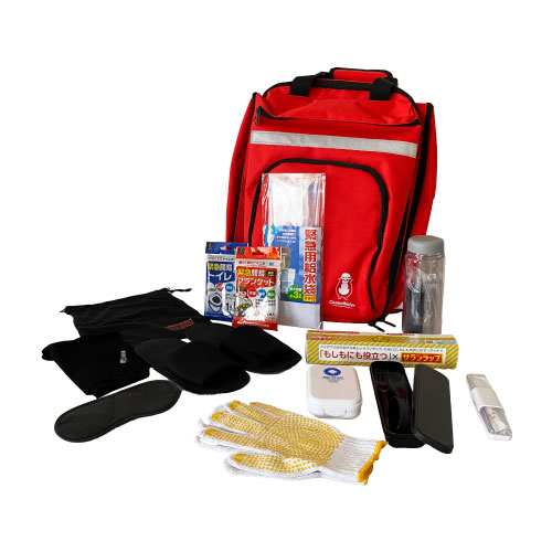ゴクンの防災リュックセット（レッド）
