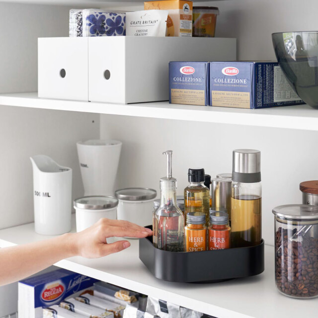 回転式収納ラック スクエア（ブラック） | コスモウォーター会員さま